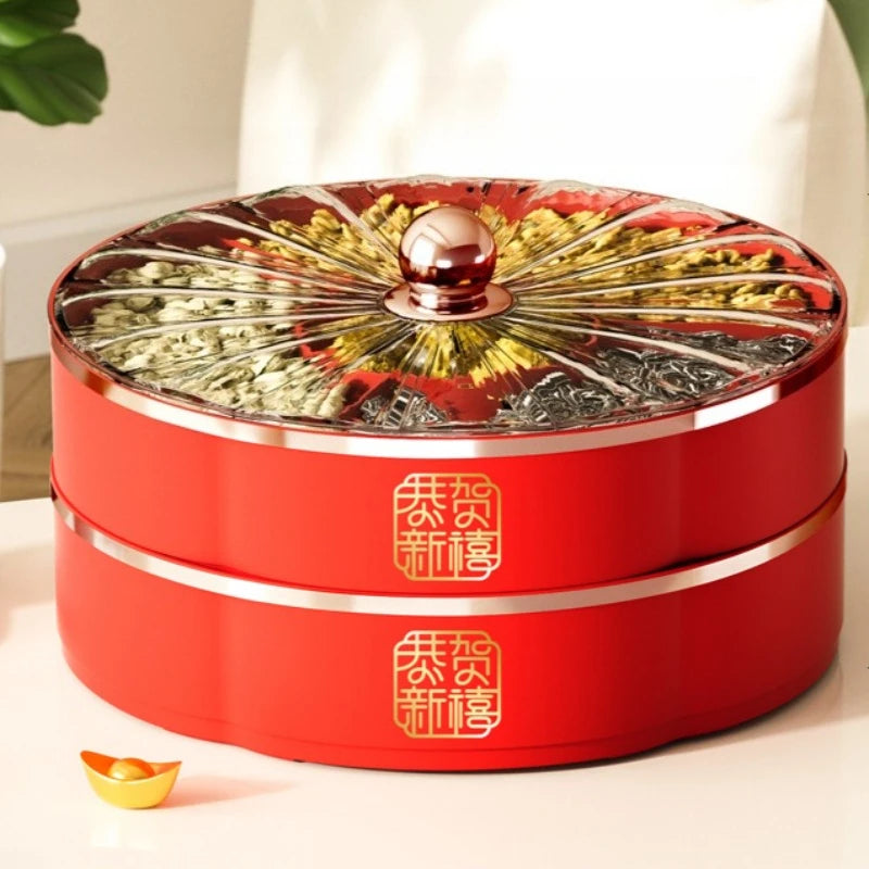 Luxury Home Serving Tray - Multi-Compartment Snack & Nut Bowl