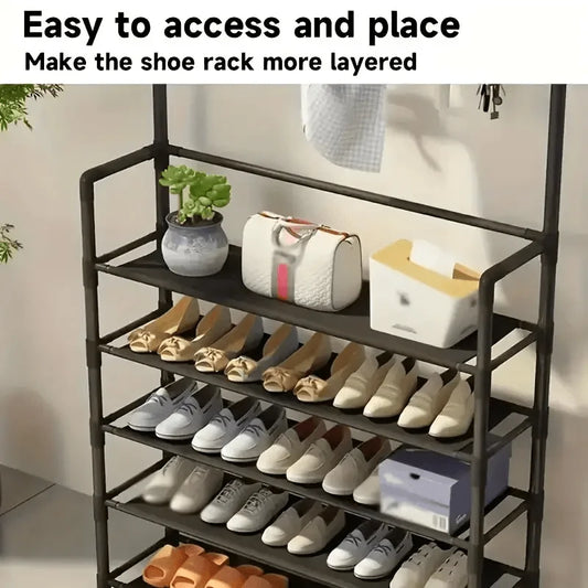 shoe storage racks, reinforced 5-tier hat racks with shelves