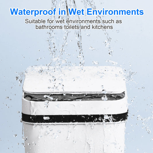 2 Pack 12L Bathroom Automatic Trash Cans Touchless Motion Sensor Slim with Lid