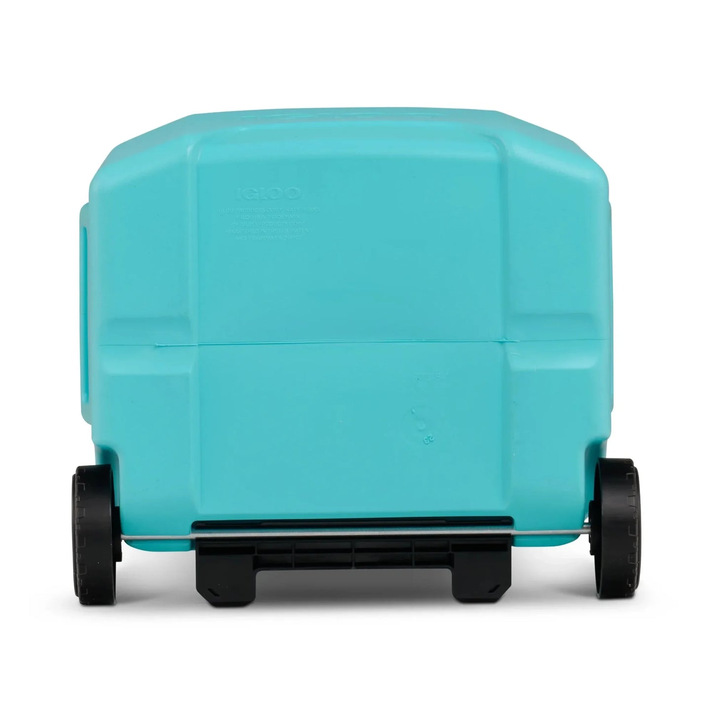 16 QT Hard Sided Ice Chest Cooler with Wheels, Aqua Blue