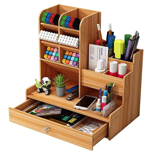 Wooden Desk Organizer for home or office