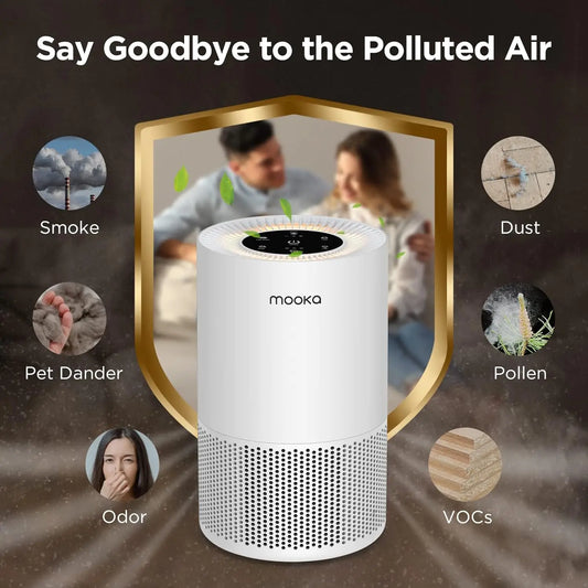 Large Room Air Purifier up to 1200ft with H13 HEPA Filter, Timer, for Smoke, Odor, Pollen