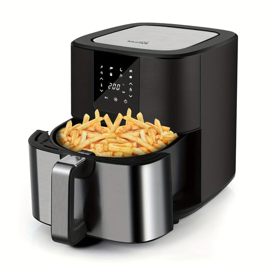 Large Air Fryer, 1500W 7QT, Adjustable Temperature 100-400°F, Digital Touch Screen