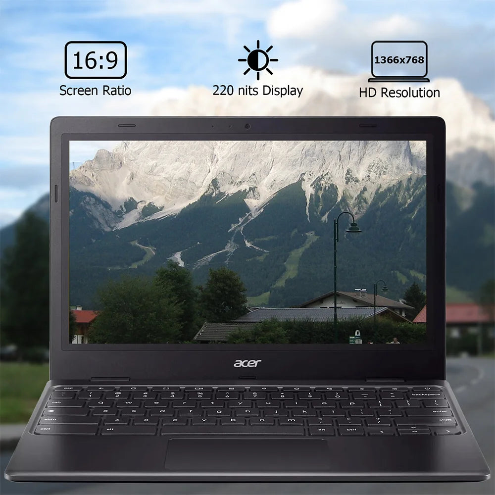 Acer Chromebook 311 11.6" HD Slim Light Laptop, Intel N4500, 4GB RAM, 64GB eMMC, Intel Chrome OS