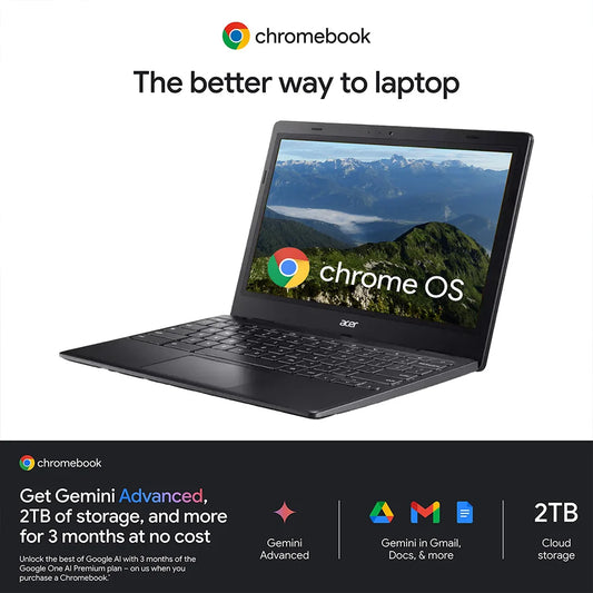 Acer Chromebook 311 11.6" HD Slim Light Laptop, Intel N4500, 4GB RAM, 64GB eMMC, Intel Chrome OS