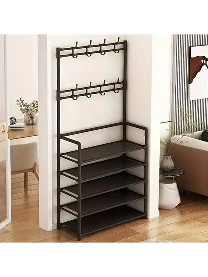 shoe storage racks, reinforced 5-tier hat racks with shelves