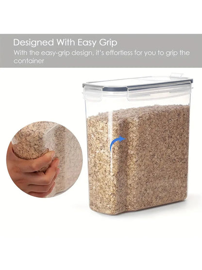 4pcs 4L Large Food Storage Containers With Lids, Airtight