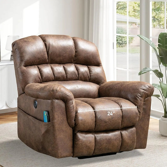 Power Lift Chairs Recliner with Massage and Heating, Electric Chair with 24" Wide