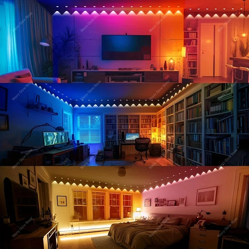 Outdoor Lights 200FT/60M Waterproof Bluetooth App Timer