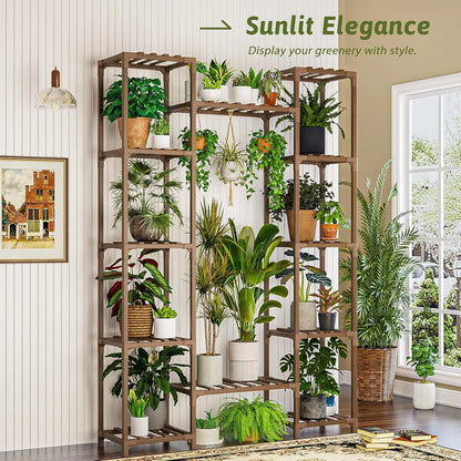62.2" Tall Wood Plant Stand Indoor Outdoor