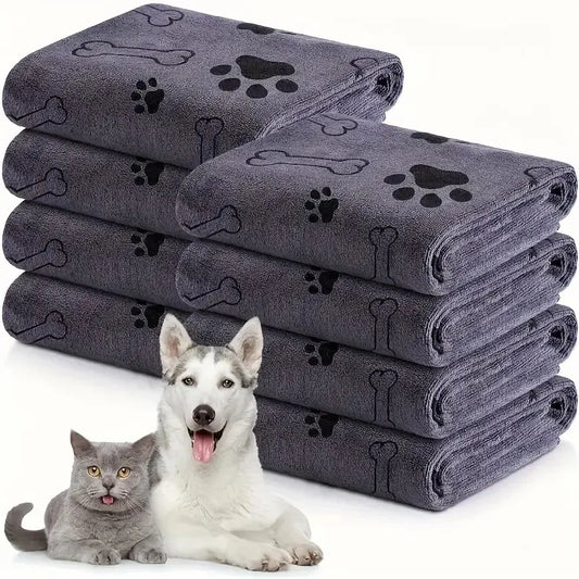 1pc Quick-Drying Microfiber Dog Towel