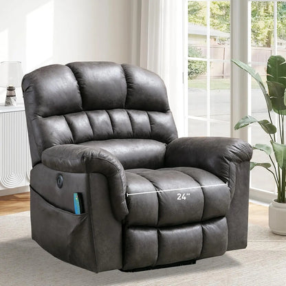 Power Lift Chairs Recliner with Massage and Heating, Electric Chair with 24" Wide