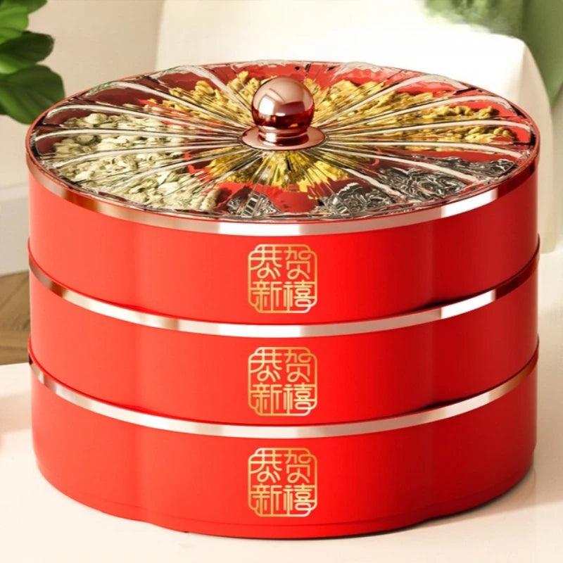 Luxury Home Serving Tray - Multi-Compartment Snack & Nut Bowl