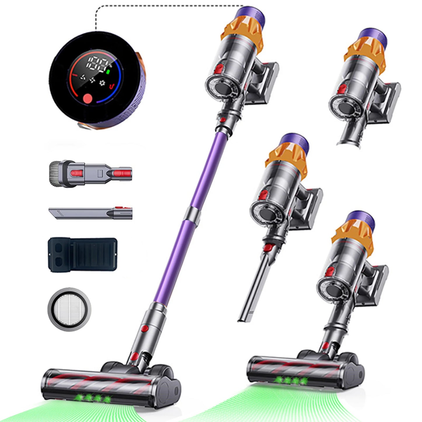 V18 Cordless Vacuum Cleaner 550W – Handheld Home Vacuum