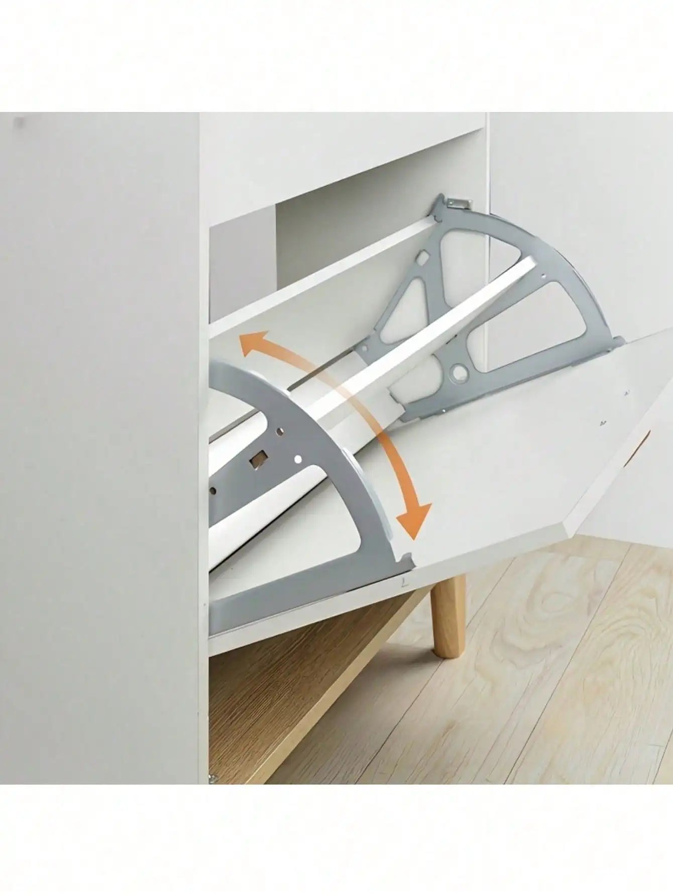 Double-Layer Rotating Shoe Cabinet Hinges: Stainless Steel, Easy Install