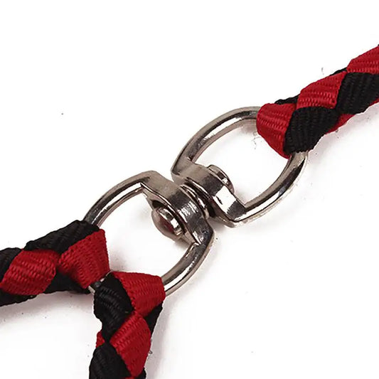 1.4m Pet Double Leash 2 Way Couplers Dog Leash Rope Elastic Extended