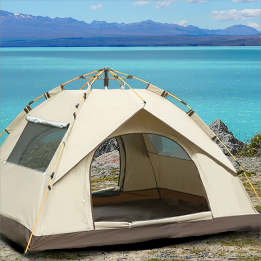 Outdoor shelter Sunshade Self-driving Camping tent Two doors and two windows
