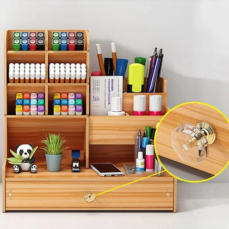 Wooden Desk Organizer for home or office