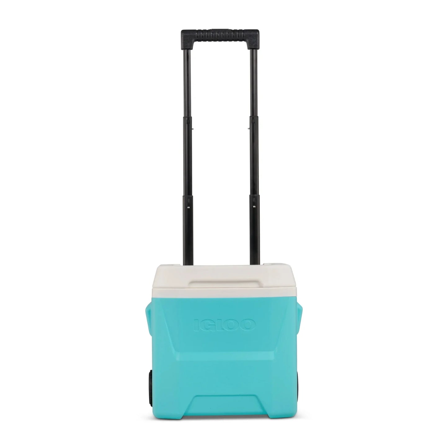16 QT Hard Sided Ice Chest Cooler with Wheels, Aqua Blue