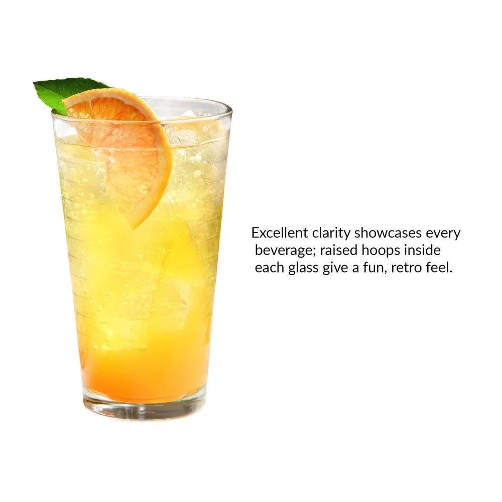 8-Piece Set High-Quality Drinking Glasses Dishwasher Safe