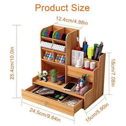 Wooden Desk Organizer for home or office