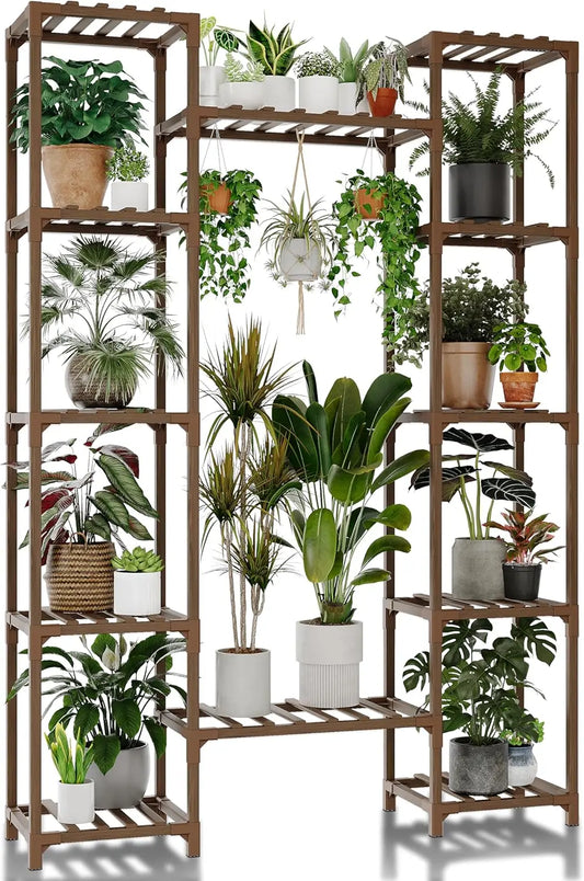 62.2" Tall Wood Plant Stand Indoor Outdoor
