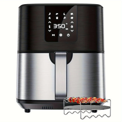 Large Air Fryer, 1500W 7QT, Adjustable Temperature 100-400°F, Digital Touch Screen