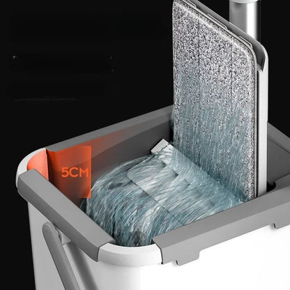 Mop with Bucket Set Magic Cleaning for Home Floors Self-Wring