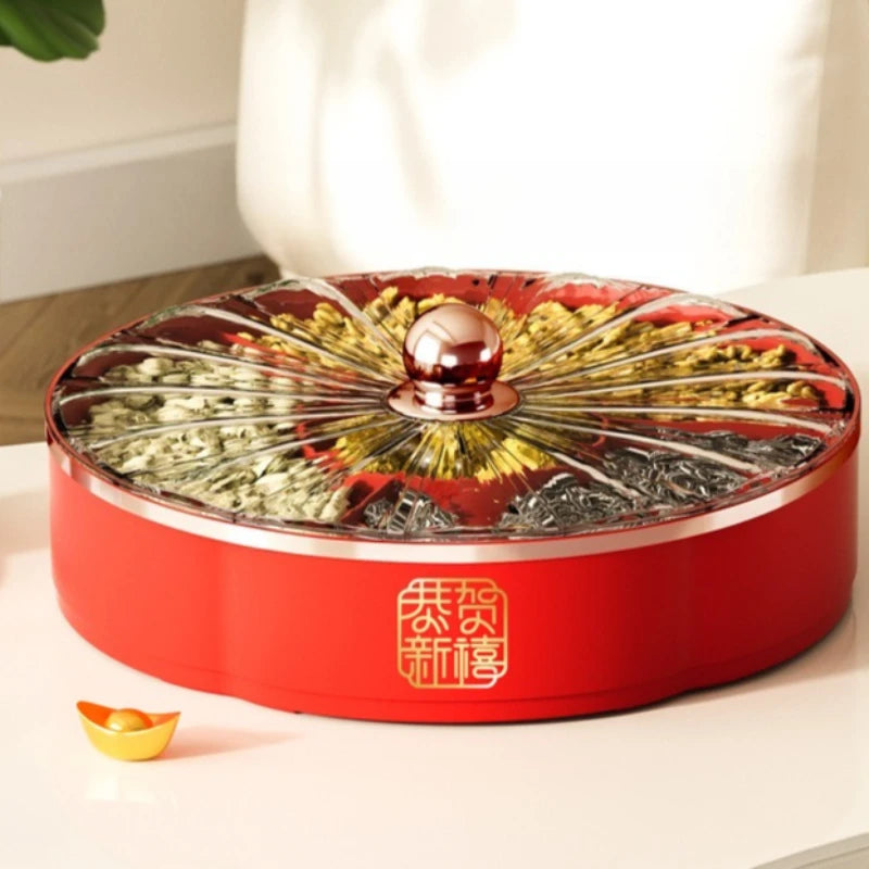 Luxury Home Serving Tray - Multi-Compartment Snack & Nut Bowl