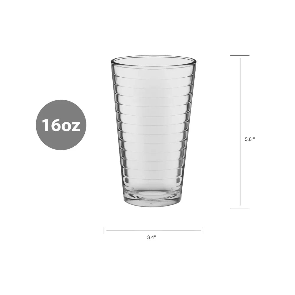 8-Piece Set High-Quality Drinking Glasses Dishwasher Safe