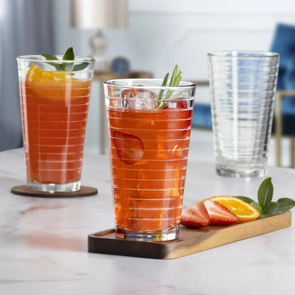 8-Piece Set High-Quality Drinking Glasses Dishwasher Safe