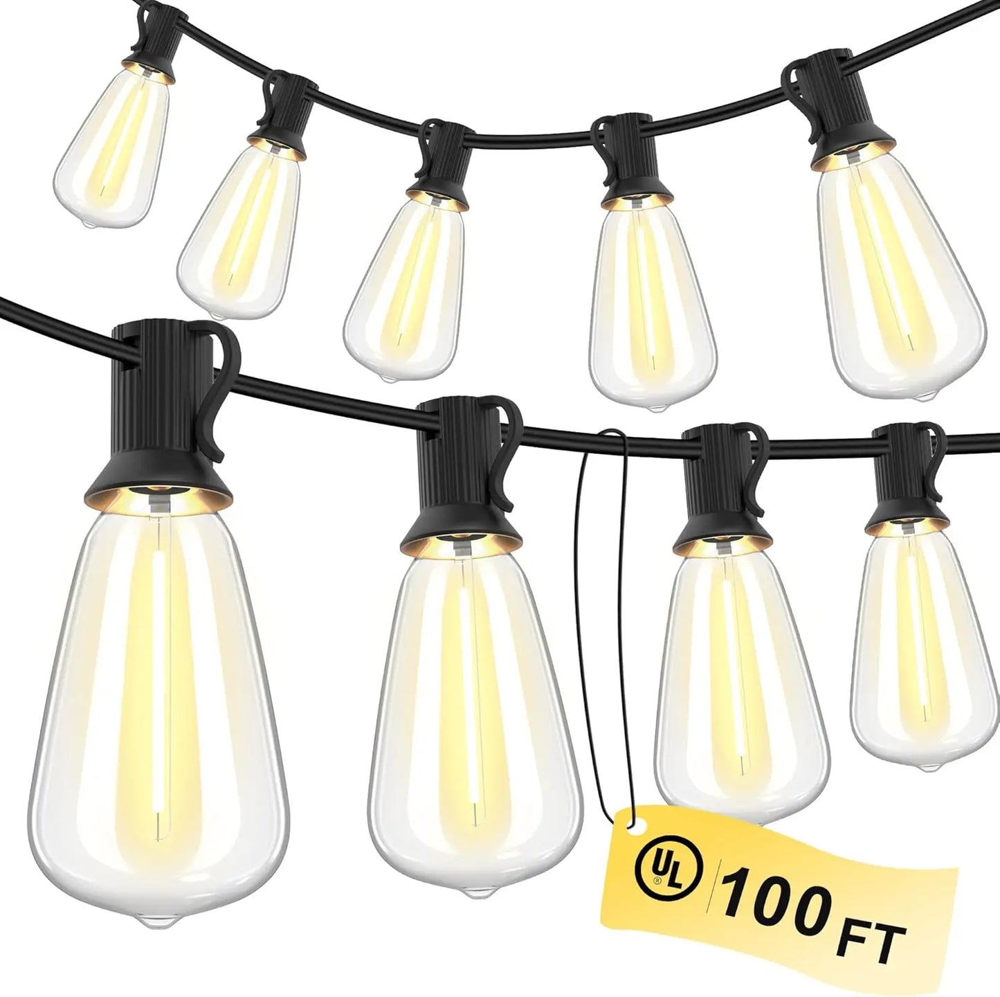 150FT LED Outdoor Waterproof Shatterproof Dimmable Outside Hanging Lights