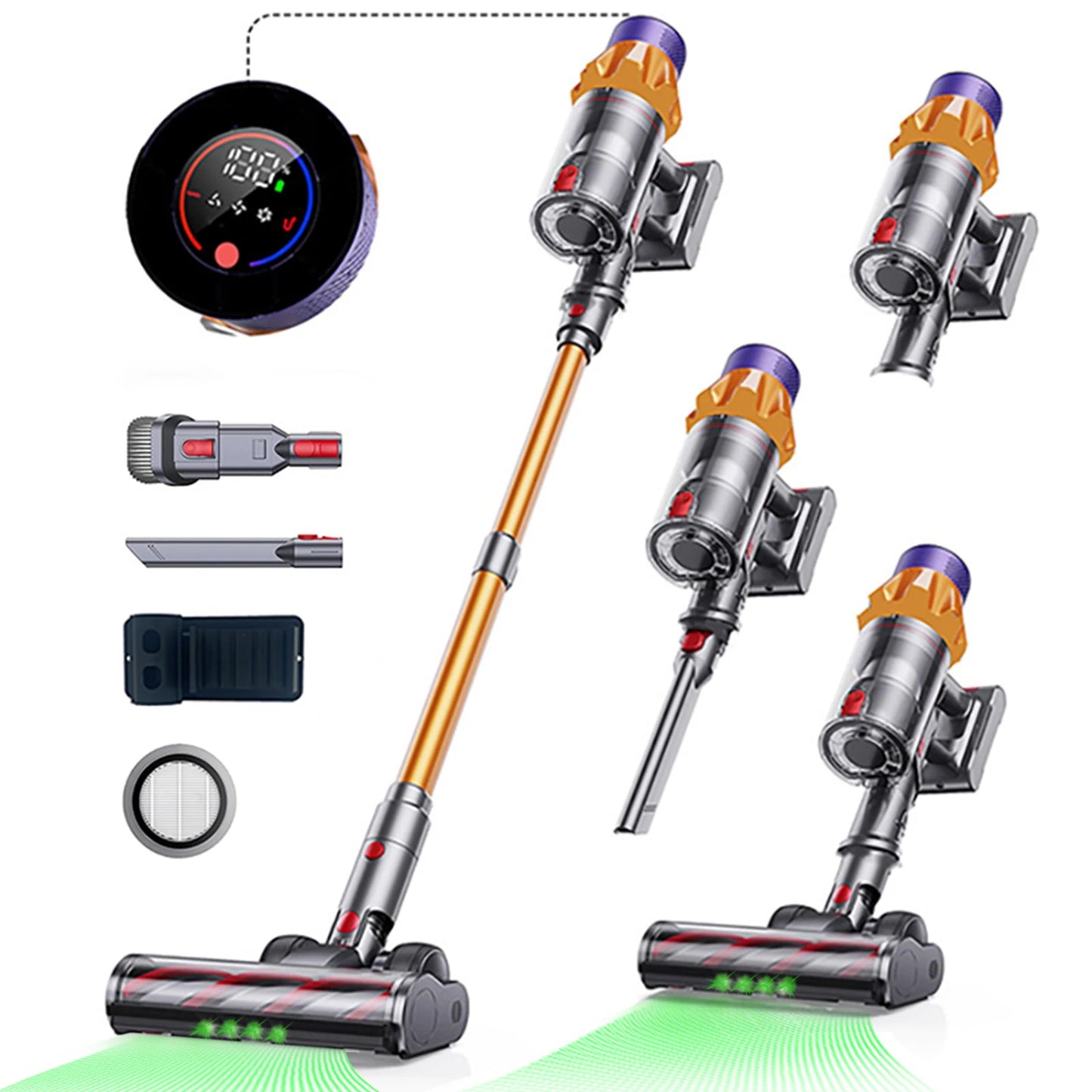 V18 Cordless Vacuum Cleaner 550W – Handheld Home Vacuum
