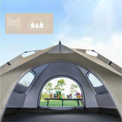 Outdoor shelter Sunshade Self-driving Camping tent Two doors and two windows