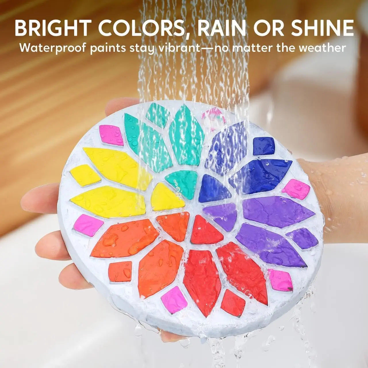 Kids Stepping Stones Painting Kit Paint 5 Garden Stones Ceramic Garden