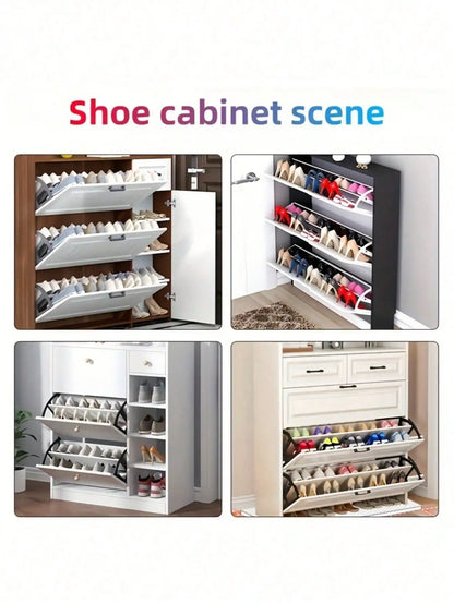 Double-Layer Rotating Shoe Cabinet Hinges: Stainless Steel, Easy Install