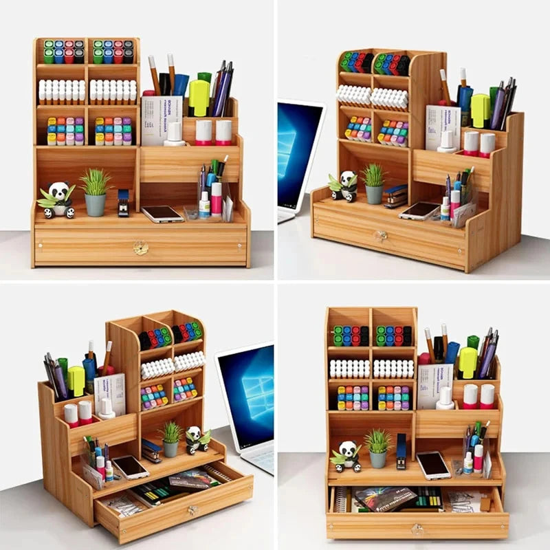 Wooden Desk Organizer for home or office